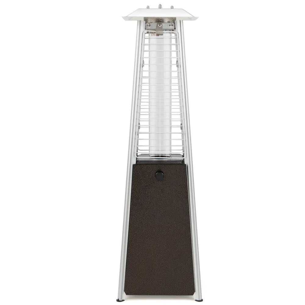 10000 BTU Portable Steel Tabletop Patio Heater with Glass Tube - Black - Patio Heaters