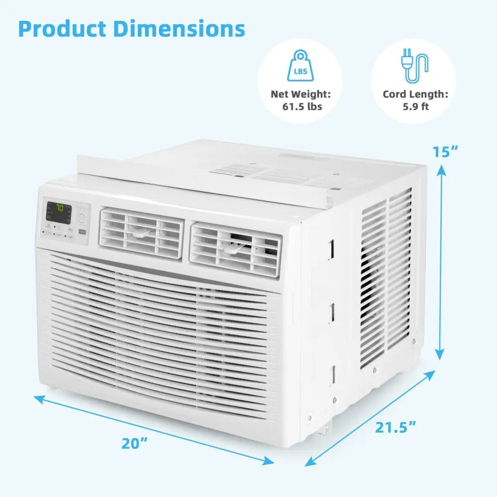 10000 BTU Window Air Conditioner - White - Oasis Home Essentials