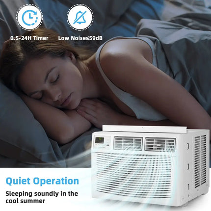 10000 BTU Window Air Conditioner - White - Oasis Home Essentials
