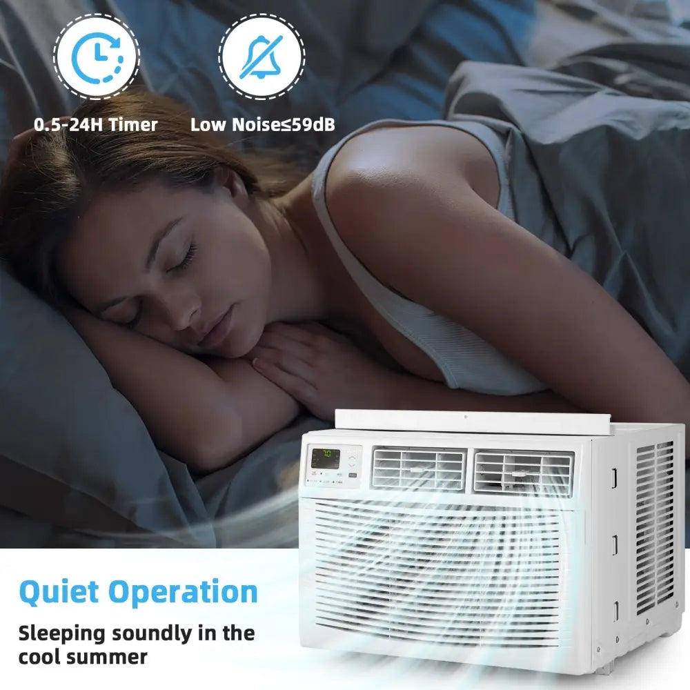 10000 BTU Window Air Conditioner - White - Oasis Home Essentials