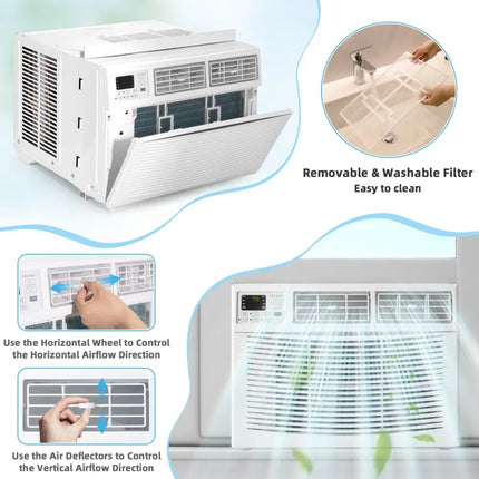 10000 BTU Window Air Conditioner - White - Oasis Home Essentials