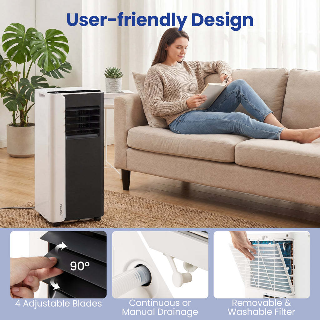 10000 BTU  3 in 1 Portable Air Conditioner with Fan and Dehumidifier Model