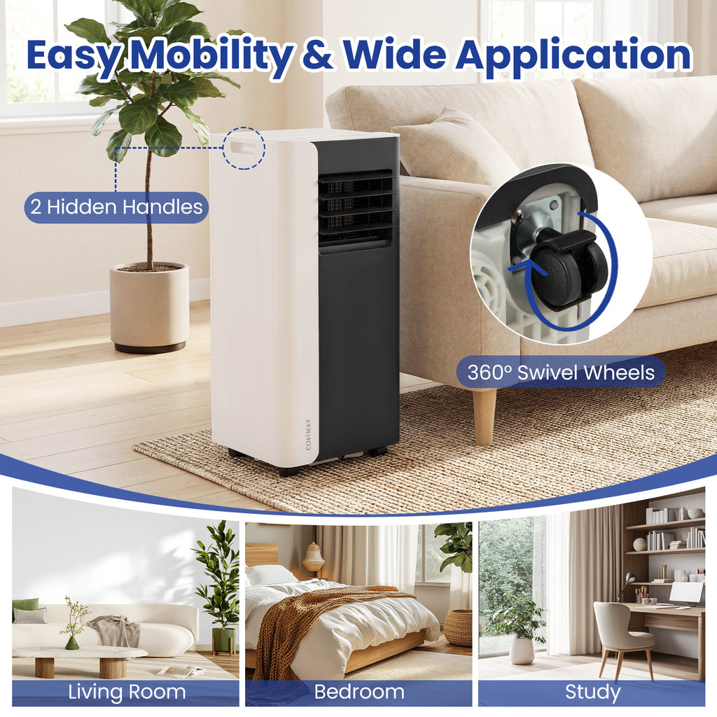10000 BTU  3 in 1 Portable Air Conditioner with Fan and Dehumidifier Model