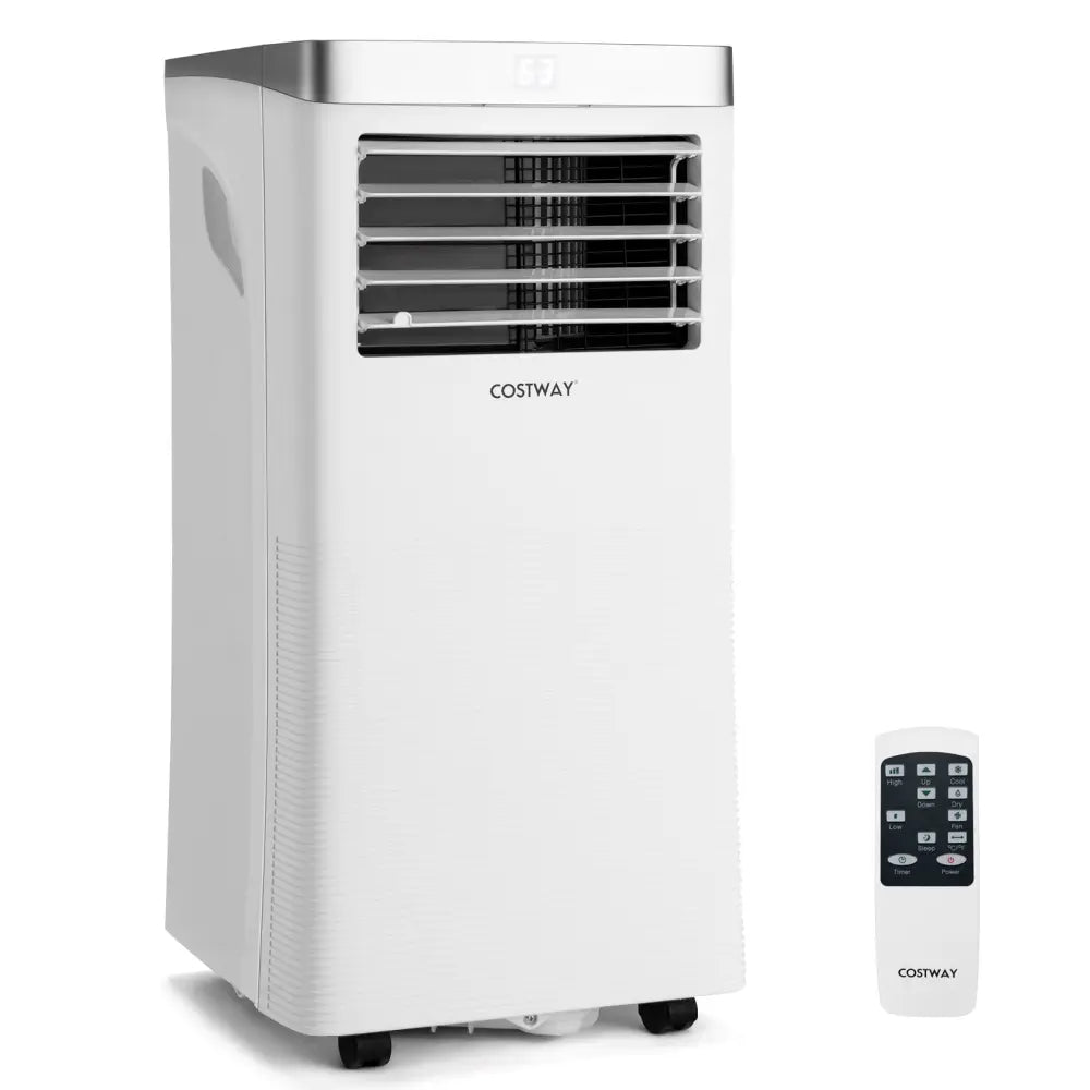 10000BTU 3-in-1 Portable Air Conditioner with Remote Control-White - White - Portable Air Conditioners