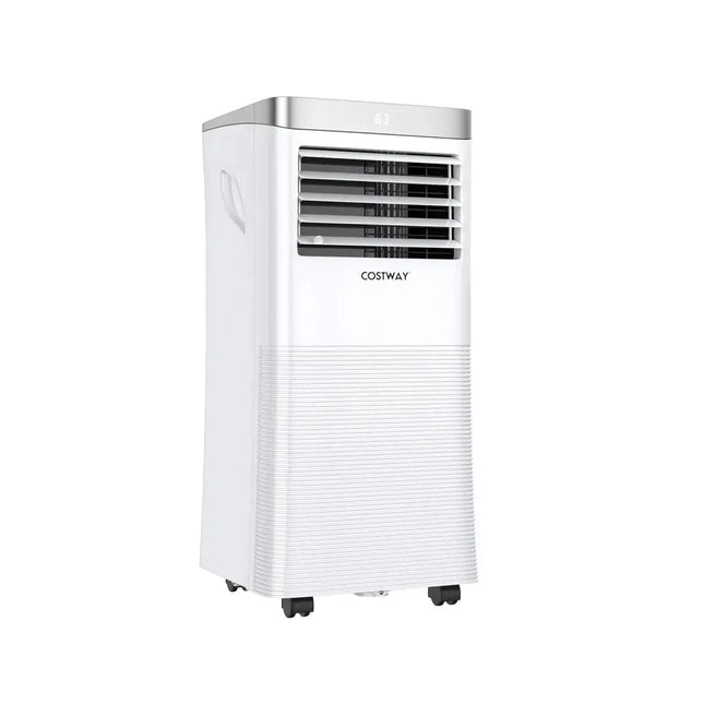 10000BTU 3-in-1 Portable Air Conditioner with Remote Control-White Costway