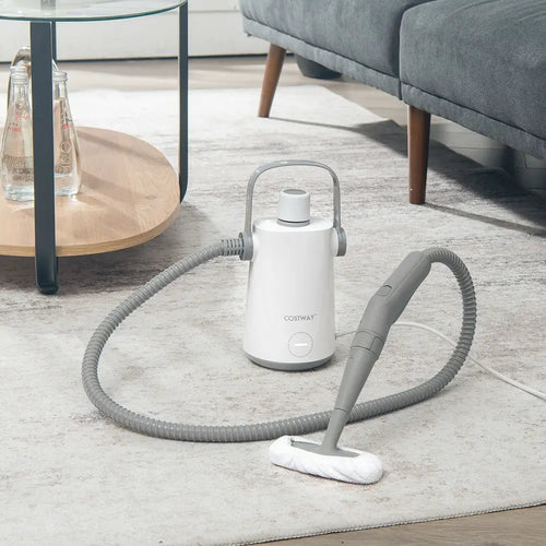 1000W Multifunction Portable Hand-held Steam Cleaner with 10 Accessories-Gray - Gray - Vacuums & Cleaners
