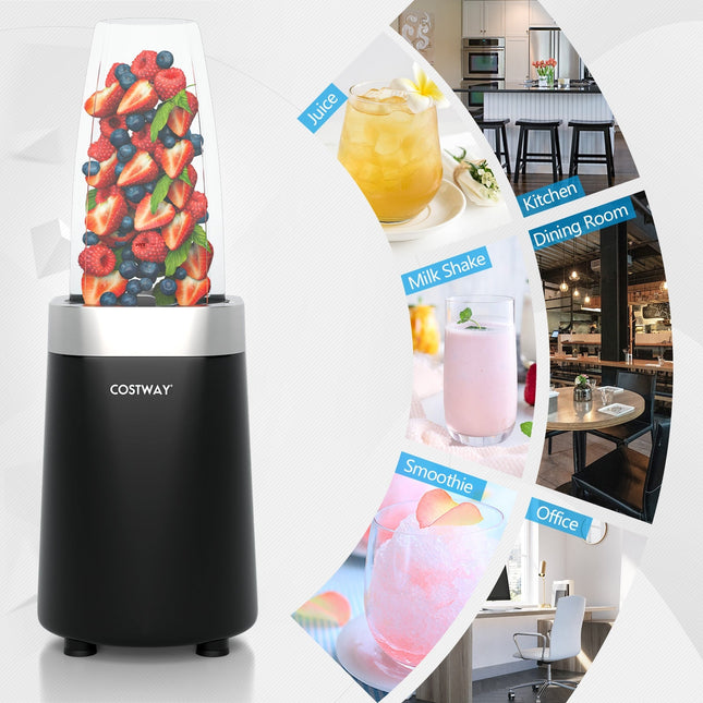 1000W Portable Blender with 6 - Blade Design - Black - Oasis Home Essentials