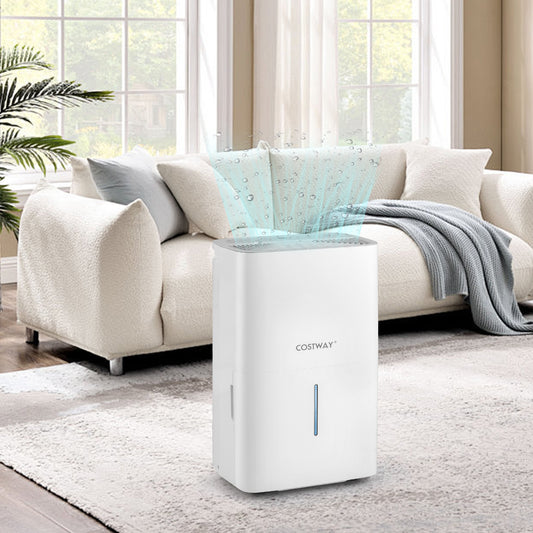 65 Pints Dehumidifier with 24H Timer and LED Display-White