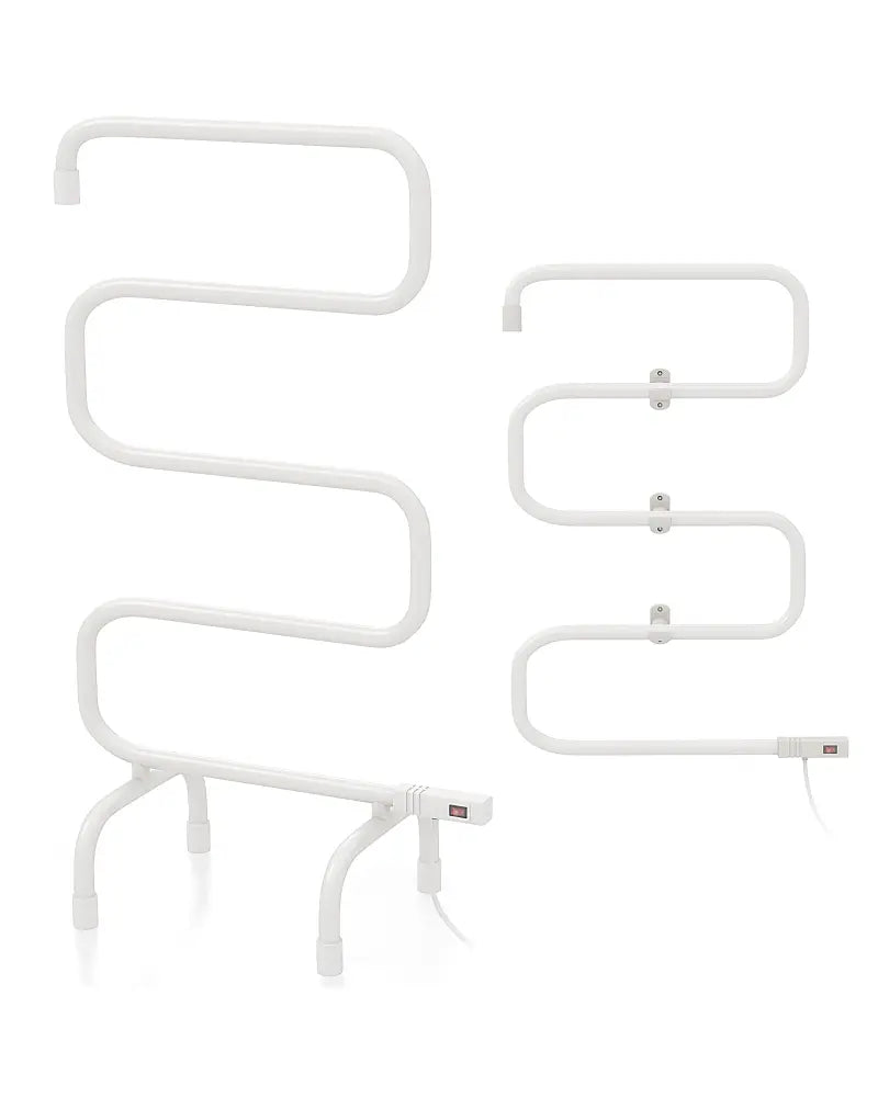 100W Electric Towel Warmer Drying Rack - White - Towel Racks