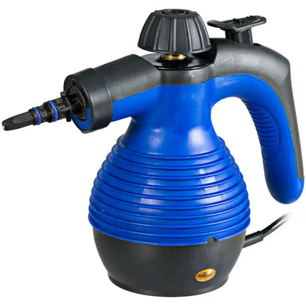 1050W Multi-Purpose Handheld Pressurized Steam Cleaner-Blue Costway