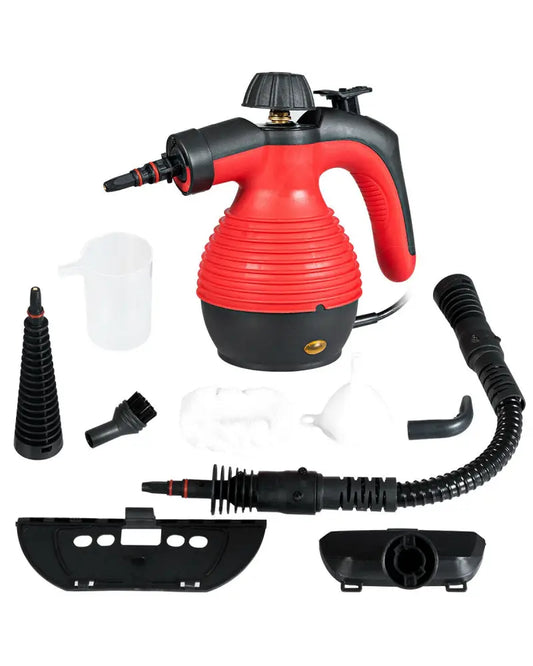1050W Multi-Purpose Handheld Pressurized Steam Cleaner-Red - Red - Vacuums & Cleaners