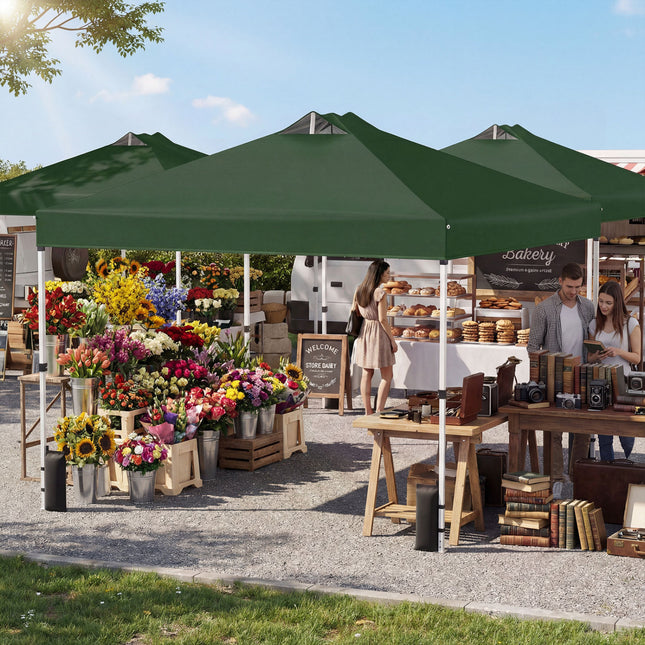 10 x 10 Feet Outdoor Commercial Pop up Canopy Tent-Green