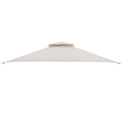10 x 12 Feet Gazebo Replacement Top with Air Vent and Drainage Holes-Beige
