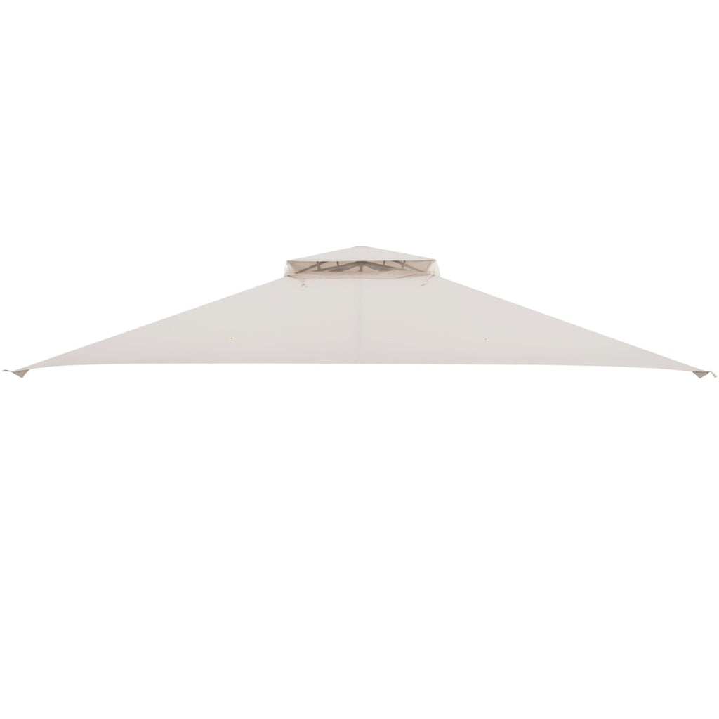 Bâche de rechange pour tonnelle 10 x 12 pieds avec évacuation d'air et trous de drainage - Beige