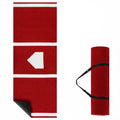 10 x 3.8 ft Baseball and Softball Hitting Mat with Home Plate-Red
