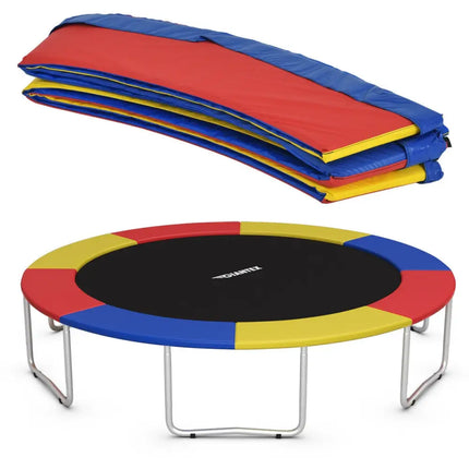 10Ft Waterproof Safety Trampoline Bounce Frame Spring Cover Outdoor/Indoor-Multicolor - Multicolor - Trampoline