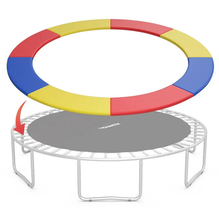 10Ft Waterproof Safety Trampoline Bounce Frame Spring Cover Outdoor/Indoor-Multicolor - Multicolor - Trampoline