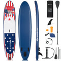 11 Feet Inflatable Stand Up Paddle Board Backpack Sport - Multicolor - Surfing