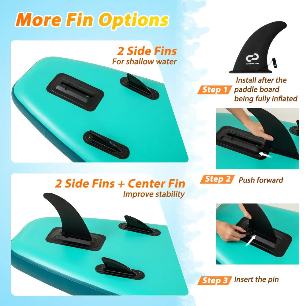 11 Feet Inflatable Stand Up Paddle Board with Kayak Seat for Adults-L - Surfing