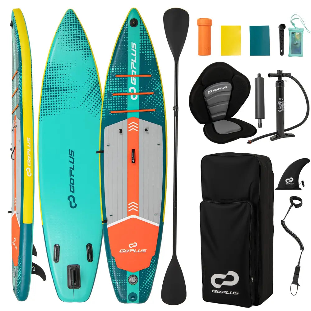 11 Feet Inflatable Stand Up Paddle Board with Kayak Seat for Adults-L - Surfing