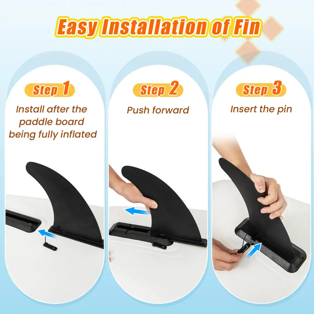 11 Feet Premium SUP Inflatable Stand Up Paddle Board with Accessories and Repair Kit-L - Surfing