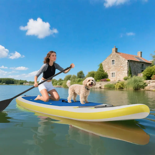11 Feet Premium SUP Inflatable Stand Up Paddle Board with Accessories for Youth Adults-L - Surfing