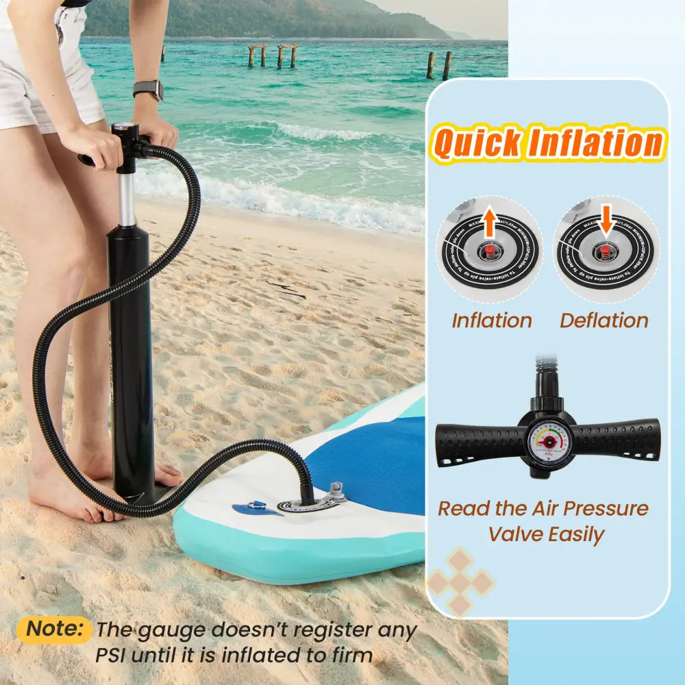11 Feet Premium SUP Inflatable Stand Up Paddle Board with Accessories-L - Surfing