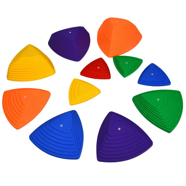 11 Pieces Non-Slip Bottom Kids Balance Stepping Stones - Multicolor - Toy Sports