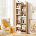 11-Tier Modern Book Organizer Bookcase with Anti-Tipping Kits-Natural Costway