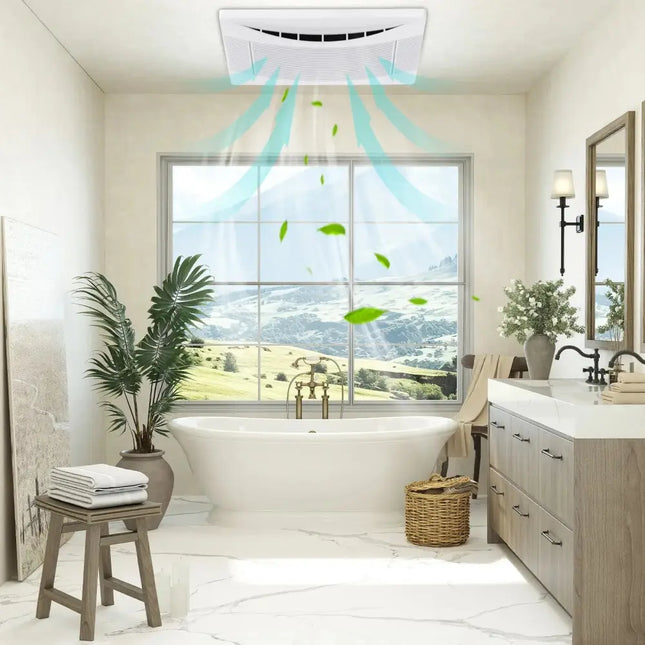 110 CFM Ceiling Mount Exhaust Ventilation Fan with Metal Housing Costway