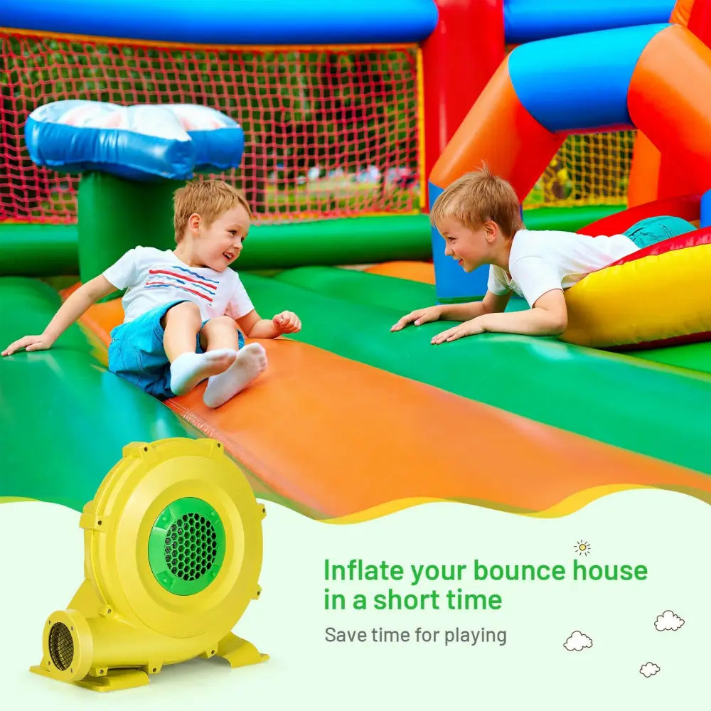 1100W Air Blower Inflatable Blower for Inflatable Bounce House - Yellow - Air Blowers