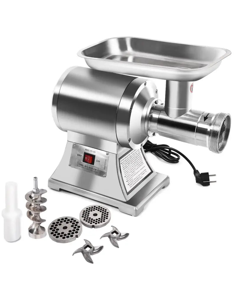 1100W Stainless Steel Heavy Duty #22 Electric Meat Grinder - Food Grinders & Mills