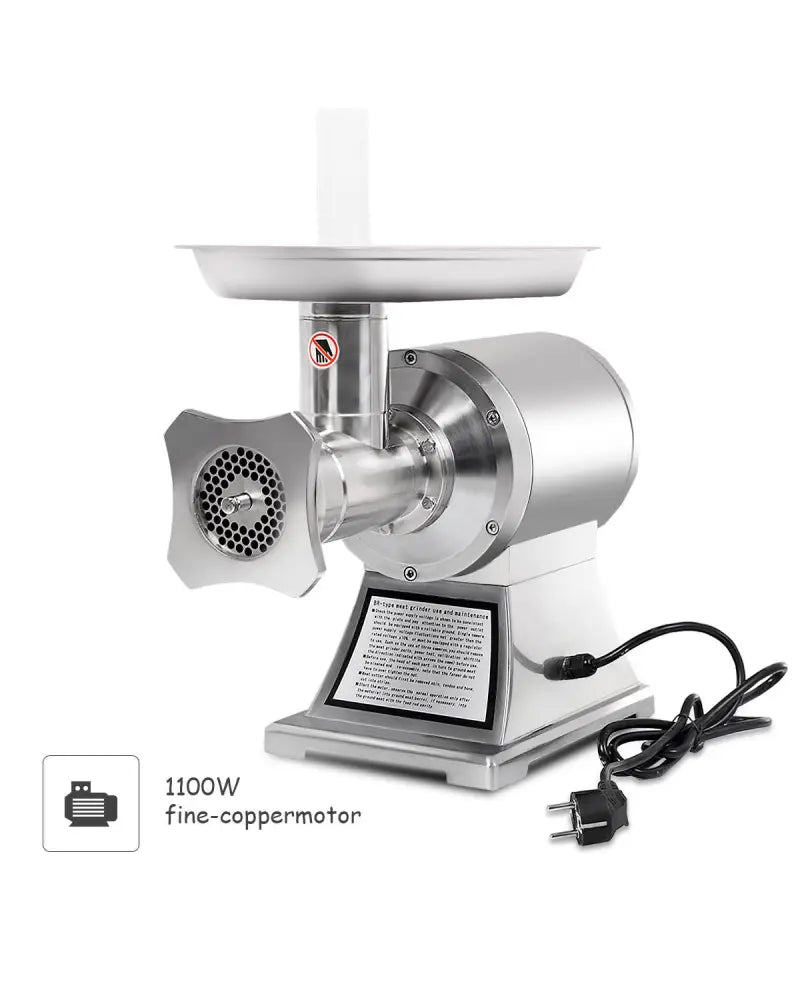 1100W Stainless Steel Heavy Duty #22 Electric Meat Grinder - Food Grinders & Mills