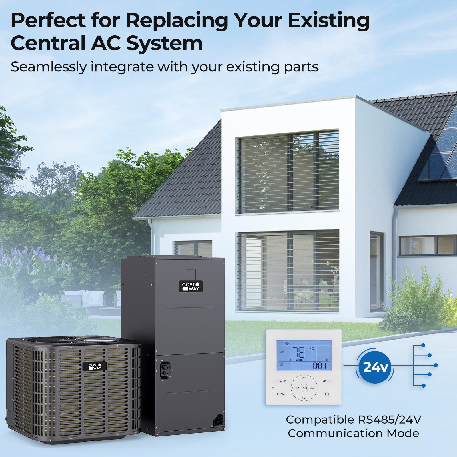 3 Ton 19 SEER2 High-Performance Heat Pump System (Operates down to -15°C)