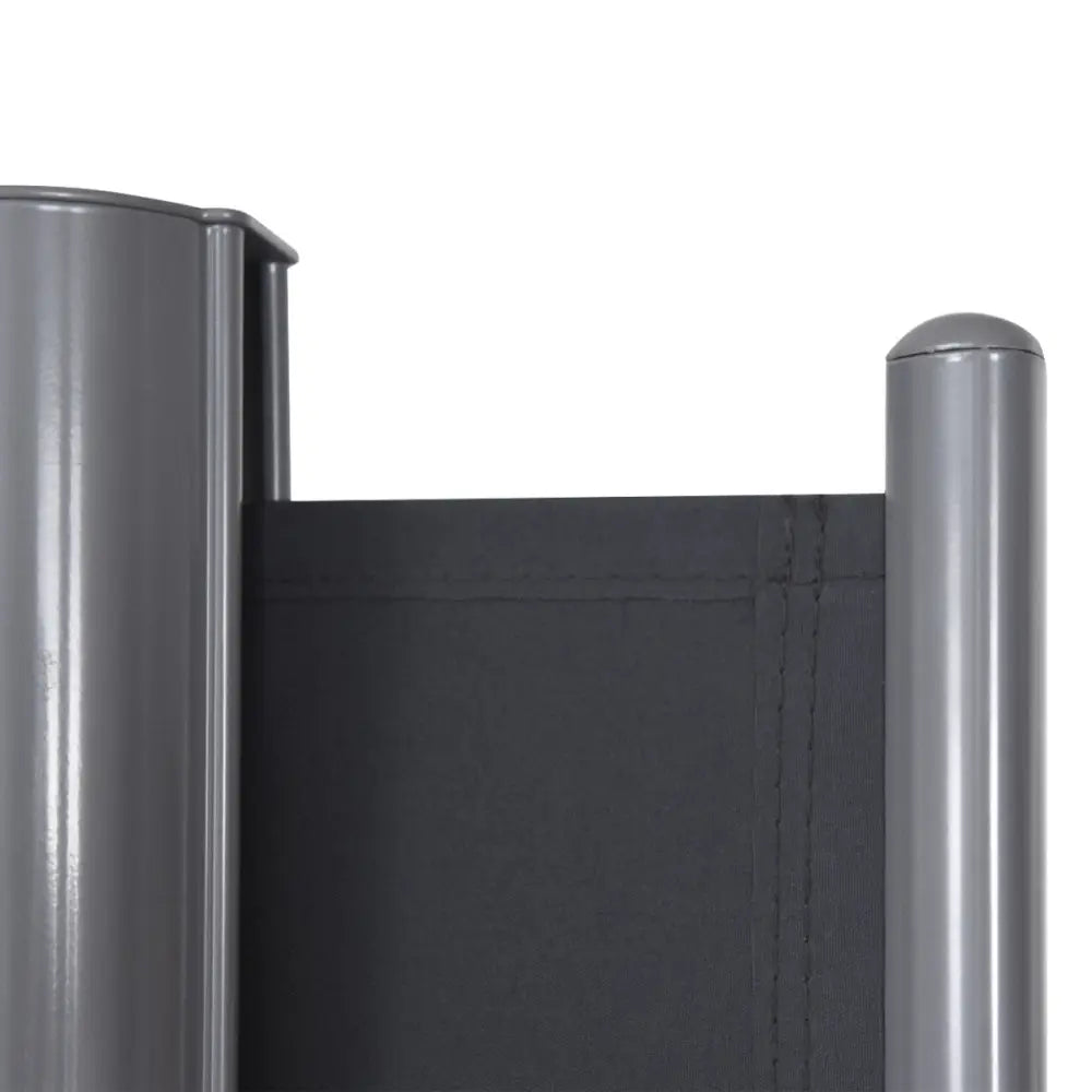 118.5 x 63 Inch Patio Retractable Folding Side Awning Screen Privacy Divider - Gray - Outdoor Shades