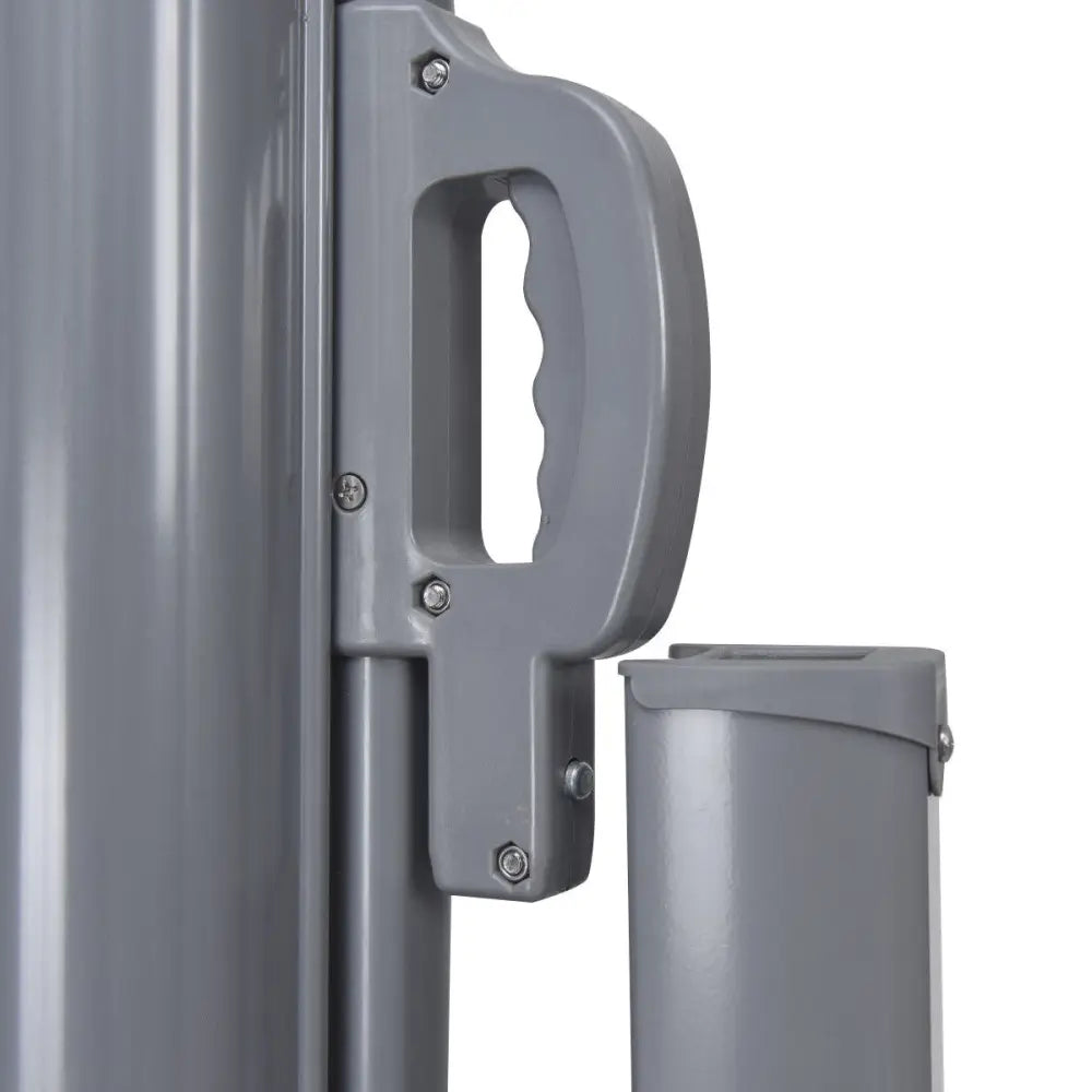 118.5 x 63 Inch Patio Retractable Folding Side Awning Screen Privacy Divider - Gray - Outdoor Shades