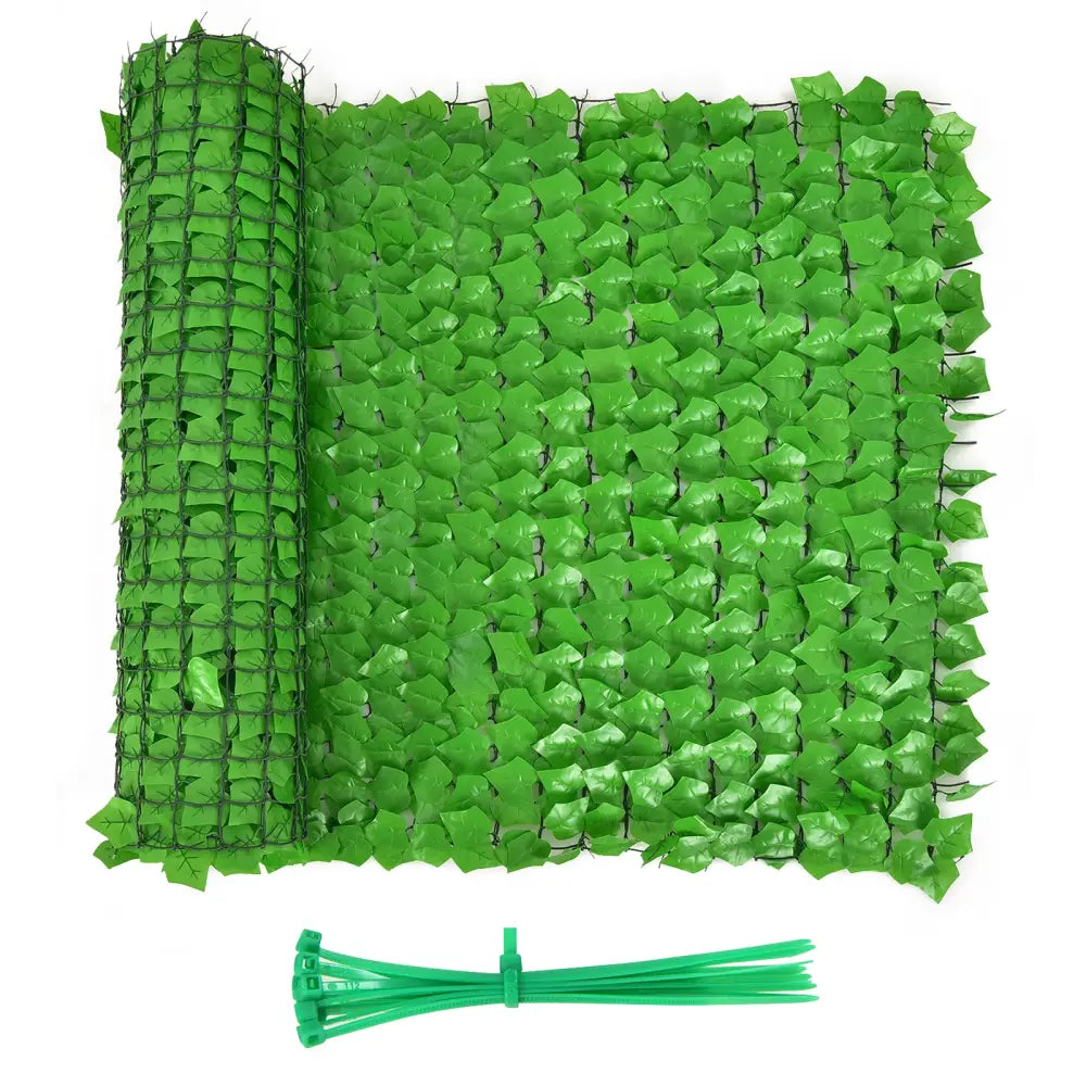 118 x 39 Inch Artificial Ivy Privacy Fence for Fence and Vine Decor - Light Green - Outdoor Privacy Screens