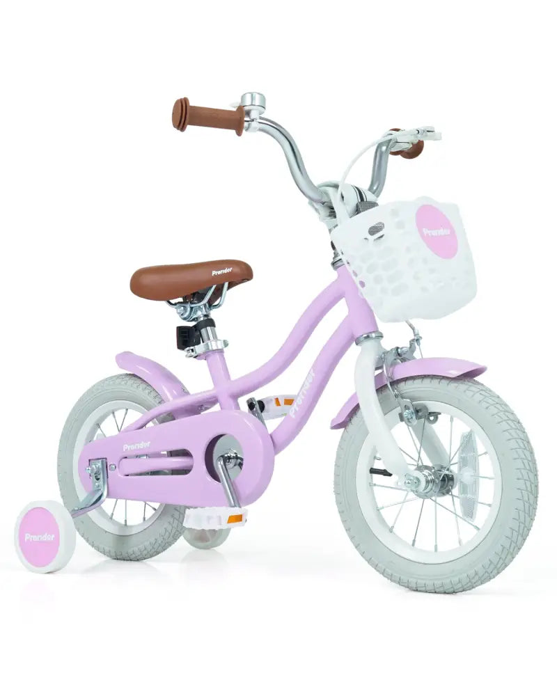 12/14/16/18/20 Inch Adjustable Kids Bike with 2 Brake System-12 Inch - Purple - Kids Bike