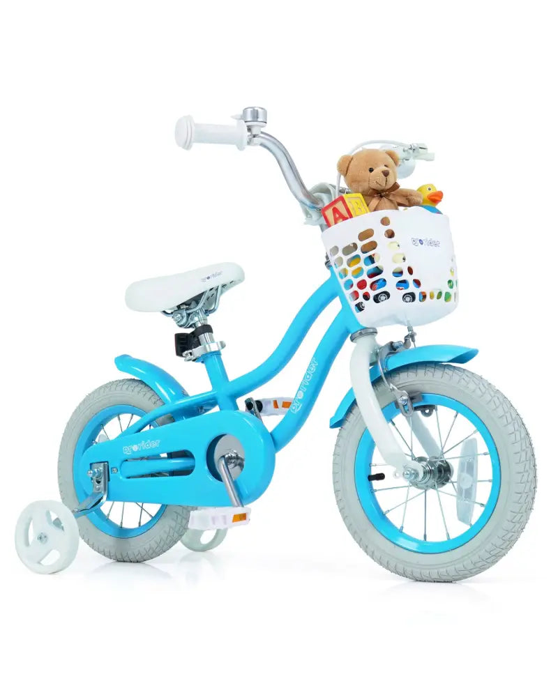 12/14/16/18/20 Inch Kids Bike with Dual Brakes and Adjustable Seat-12 Inch - Blue - Kids Bike