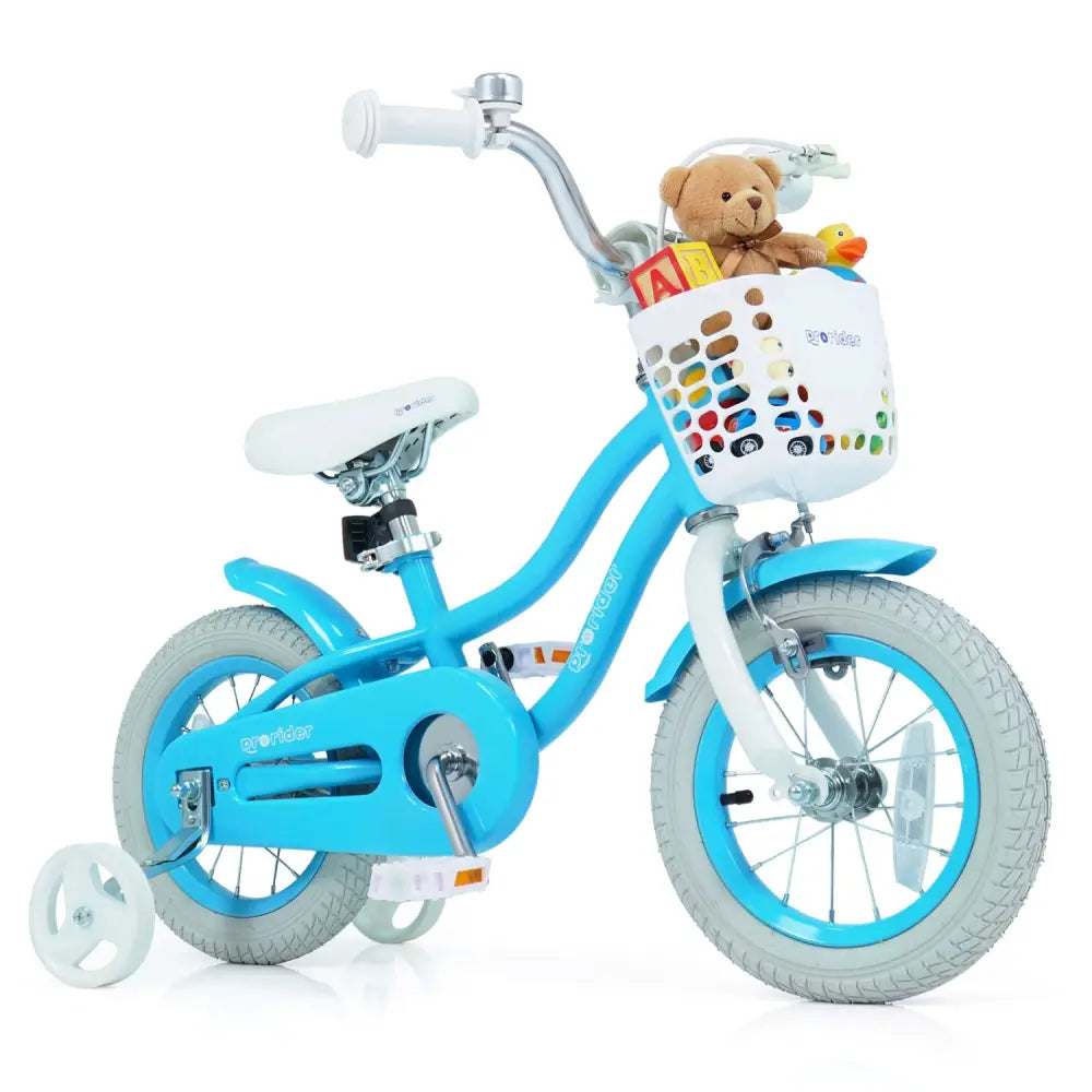 12/14/16/18/20 Inch Kids Bike with Dual Brakes and Adjustable Seat-12 Inch - Blue - Kids Bike