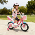 12/14/16/18 Inch Girls Bike for 3-8 Years Old Kids Bike with Doll Seat-12 inches - Pink - Kids Bike
