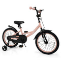 12/14/16/18 Inch Kids Bike Adjustable with Removable Training Wheels Pink for 3-8 Years Old-18 inches - Pink - Kids Bike