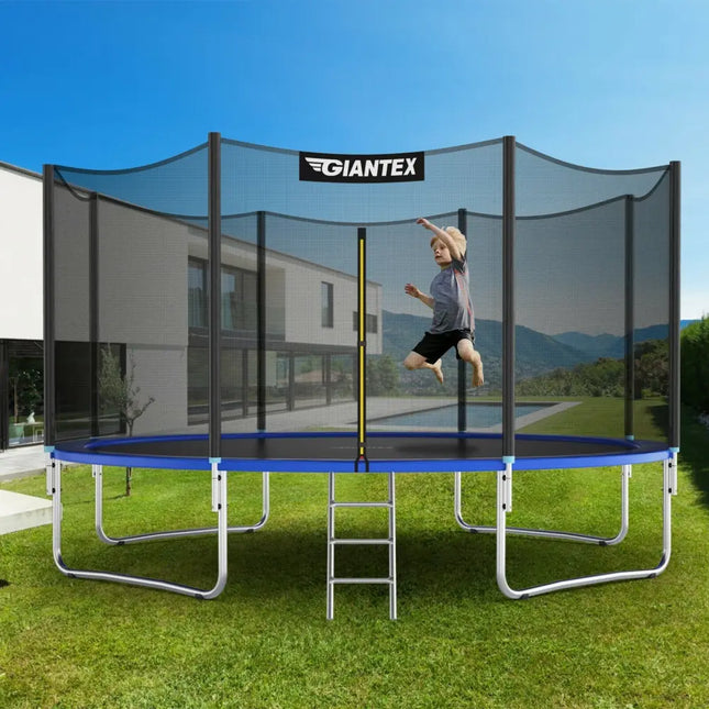 12/14 Feet Trampoline Bounce Jump Combo with Spring Pad-14’ - Black - Trampolines