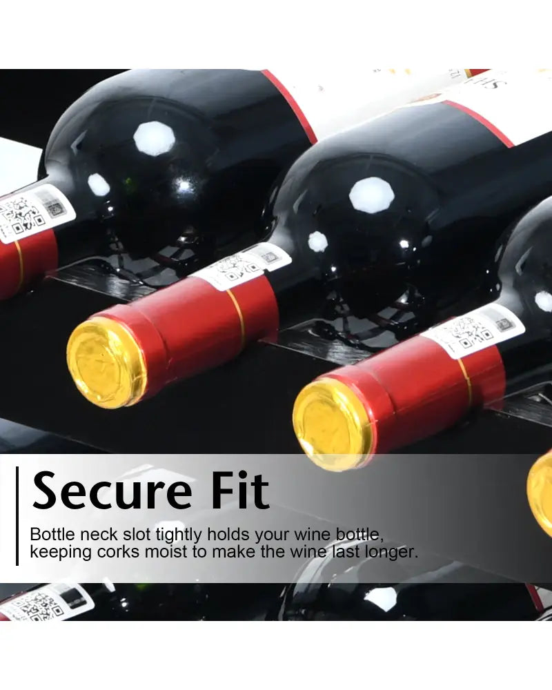 12 Bottles 2-Tier Bamboo Storage Shelf Wine Rack-Brown - Brown - Wine Racks