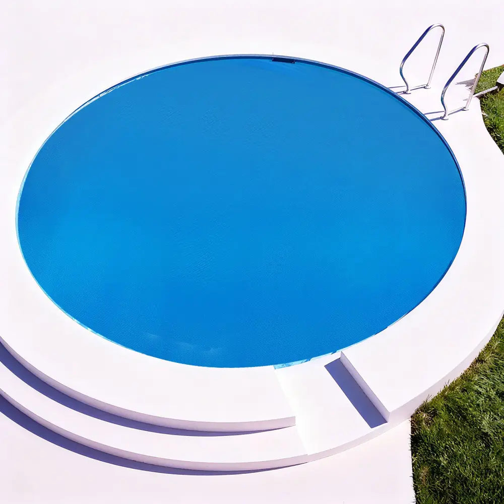 12 Feet Round Solar Pool Cover 12 Mil for In-Ground Above-Ground Swimming Pools - Blue - Swimming Pools
