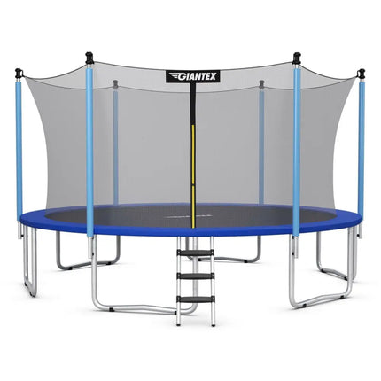 12 Feet Trampoline Combo with Spring Pad Ladder - Trampolines