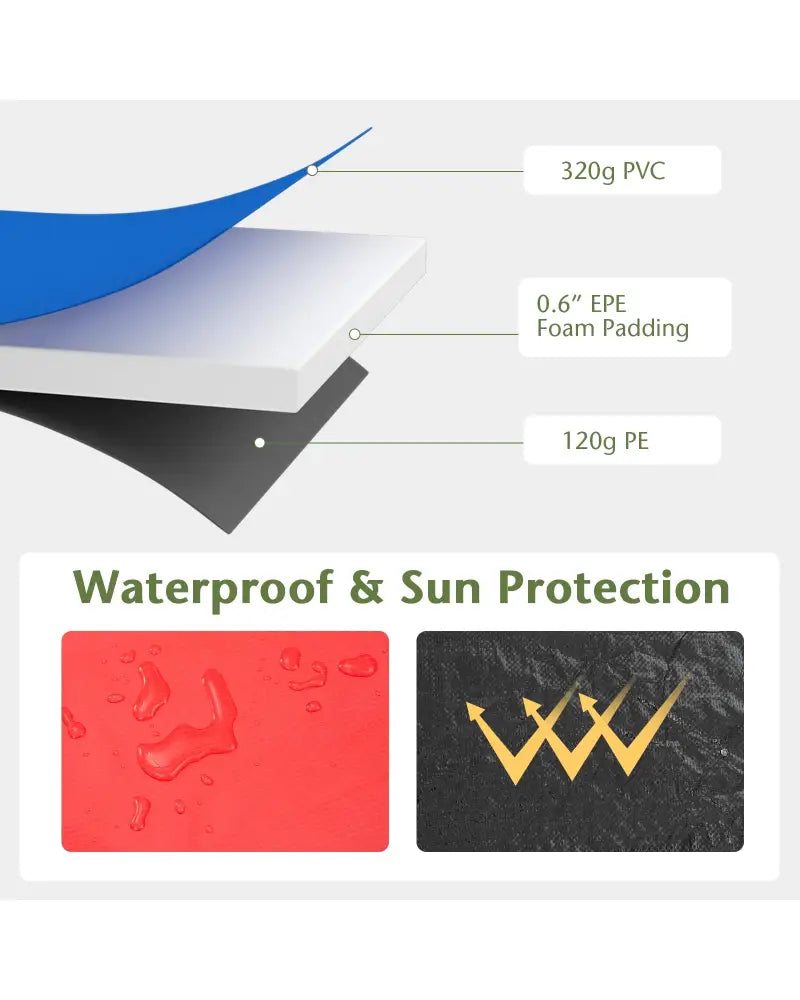 12 Feet Waterproof and Tear-Resistant Universal Trampoline Safety Pad Spring Cover-Multicolor - Multicolor - Trampoline