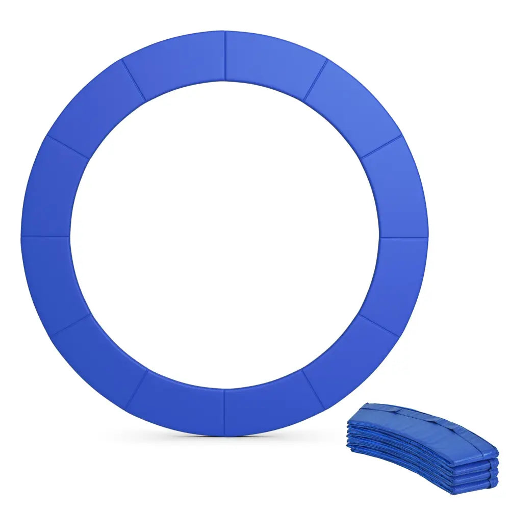 12 Feet Waterproof and Tear-Resistant Universal Trampoline Safety Pad Spring Cover-Blue - Blue - Trampoline Accessories