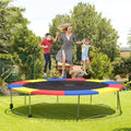12 Feet Waterproof and Tear-Resistant Universal Trampoline Safety Pad Spring Cover-Multicolor - Multicolor - Trampoline