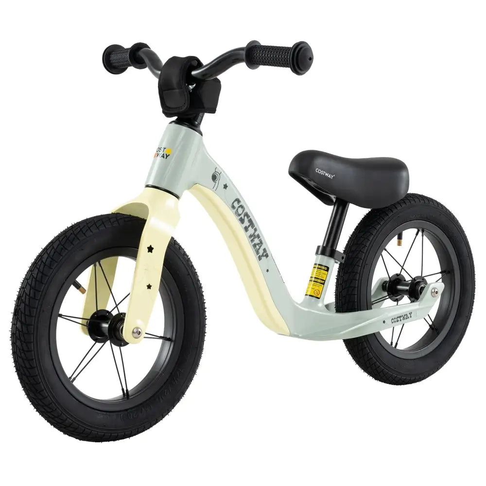 12 - Inch Balance Bike with Adjustable Seat and Rotatable Handlebar for Over 36 Months Old - Green - Oasis Home Essentials